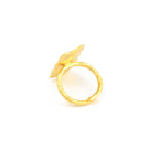Rectangle Shaped Hammered Adjustable Rings - La Vitá Jewels