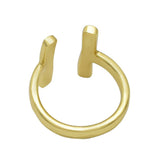 Brass 22k Gold Plated Hammered Adjustable Ring, Wholesale jewelry