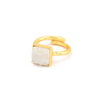 Handmade Sugar Druzy Adjustable Ring - La Vitá Jewels