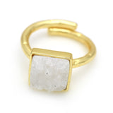 Handmade Sugar Druzy Adjustable Ring