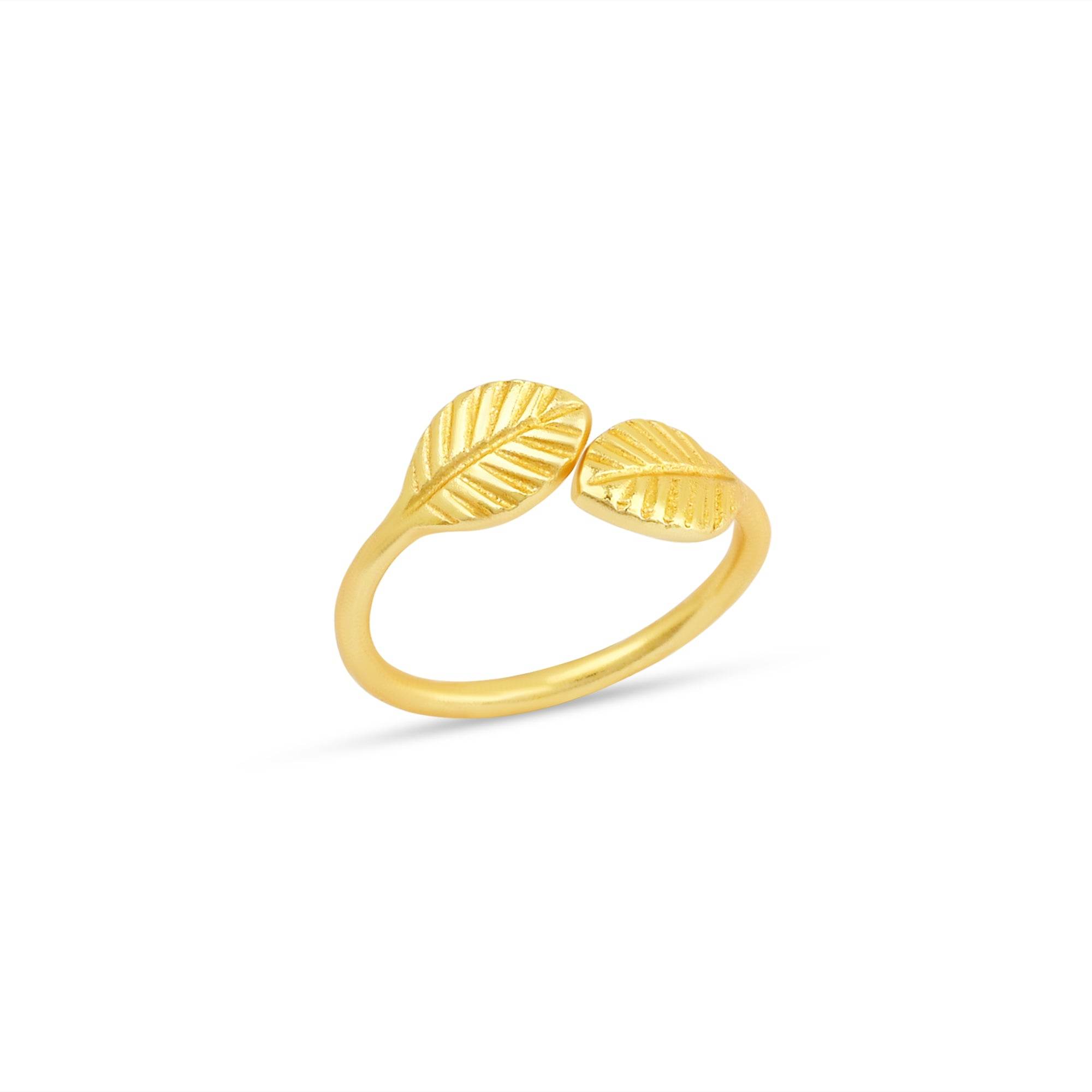 Open Cuff Leaf Rings - La Vitá Jewels