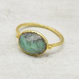 Brass Gold Plated Birthstone Ring, Multi stone Ring Jewelry, Wholesale Jewelry