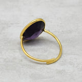 Amethyst Gemstone Statement Rings,