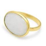 Rainbow Moonstone Ring