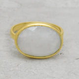 Rainbow Moonstone Ring