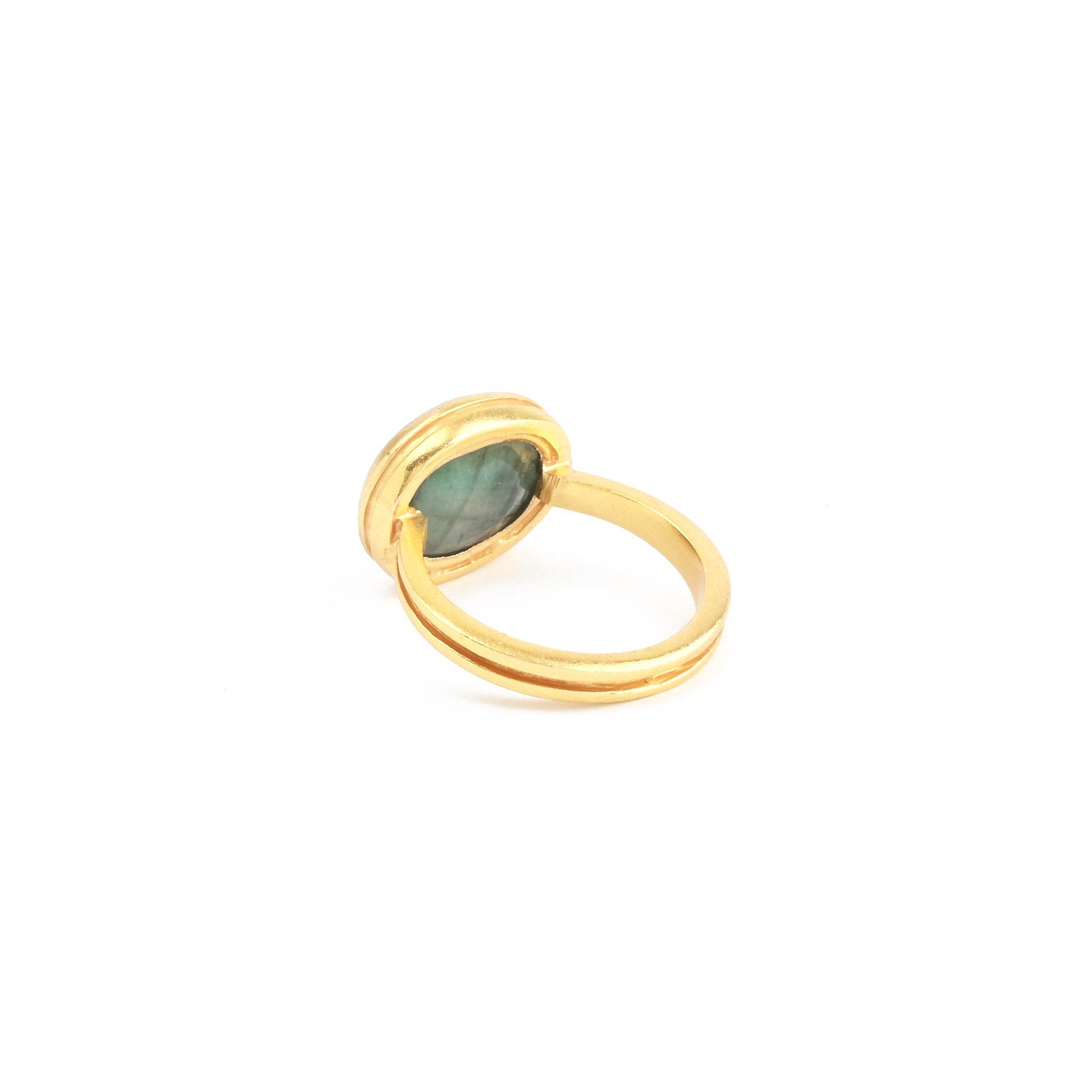 Sterling Silver Emerald Gemstone Rings - La Vitá Jewels