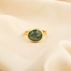 Sterling Silver Emerald Gemstone Rings - La Vitá Jewels