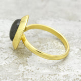 Labradorite Gemstone with  Statement Ring,