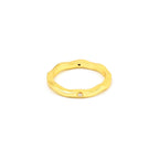 White CZ Wave Band Ring - La Vitá Jewels
