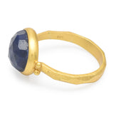 Hammered Blue Sapphire Rings