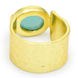 Aqua Chalcedony Statement Rings