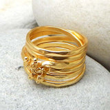 Metal Beads Rings,  Multi Layer Band Rings, Wholesale jewelry