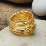 Metal Beads Rings,  Multi Layer Band Rings, Wholesale jewelry