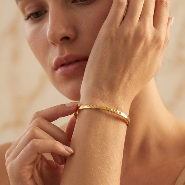 Custom Letter Open Cuff Bangle Bracelets