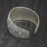 Brass Silver Plated Metal Adjustable Cuff Bangles