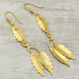 Leaf Shape Dangle Earrings