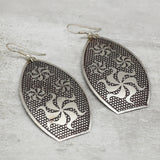 silver plated dangle Earrings handmade Earrings for women