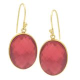 Pink Tourmaline  Dangle Earrings