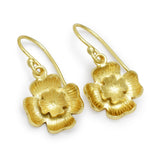 Metal Flower Shape Dangle Earrings