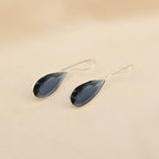 Betty Blue Glass Hook Earrings - La Vitá Jewels