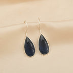 Betty Blue Glass Hook Earrings - La Vitá Jewels
