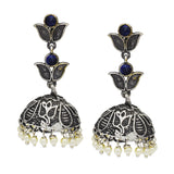 silver Jhumka Earrings Perarl jhumka for women handmade