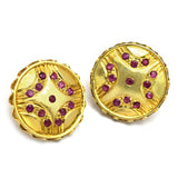 Round shap CZ Stud Earrings