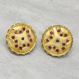 Round shap CZ Stud Earrings