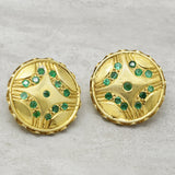 Round shap CZ Stud Earrings