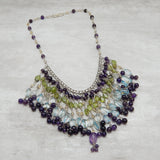 925 Silver Multi Gemstone Necklaces, Wholesale jewelry