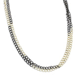 Silver, Black Rhodium Plated Link Chain Necklaces, Wholesale Manufacturer