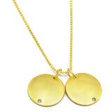 Brass Gold Plated White CZ Gemstone Necklaces, Wholesale jewelry