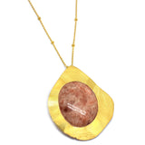 Statement Sunstone Necklace