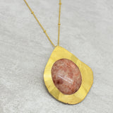 Statement Sunstone Necklace