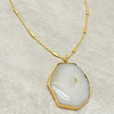 Druzy statement brass necklaces, Wholesale jewelry