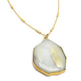 Druzy statement brass necklaces, Wholesale jewelry