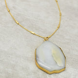 Druzy statement brass necklaces, Wholesale jewelry