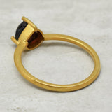 Gold Plated Garnet Gemstone Rings