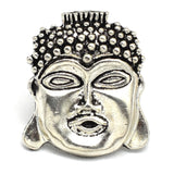 Oxidized Silver Plated Adjustable Buddha Ring