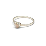 925 Sterling Silver Heart Shape Moonstone Statement Ring