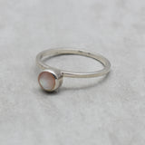 925 Sterling Silver Heart Shape Moonstone Statement Ring