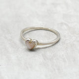 Heart Shape Moonstone Statement Ring