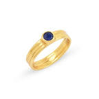 Emerald and Lapis Gemstone Statement Rings - La Vitá Jewels