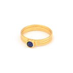 Emerald and Lapis Gemstone Statement Rings - La Vitá Jewels