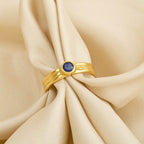 Emerald and Lapis Gemstone Statement Rings - La Vitá Jewels