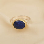 Amazonite and Blue Sapphire Rings in Sterling Silver - La Vitá Jewels