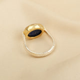 Amazonite and Blue Sapphire Rings