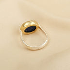 Amazonite and Blue Sapphire Rings in Sterling Silver - La Vitá Jewels