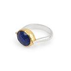 Amazonite and Blue Sapphire Rings in Sterling Silver - La Vitá Jewels