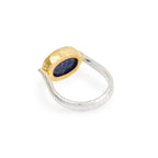 Amazonite and Blue Sapphire Rings in Sterling Silver - La Vitá Jewels